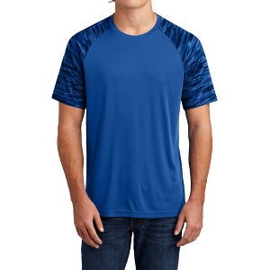 Mafoose Men's Drift Camo Colorblock Moisture-Wicking Short Sleeve T-shirt with UV Protection - 1 of 4