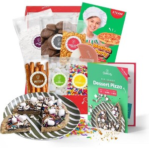 BAKETIVITY No-Bake Dessert Pizza Kids Baking Kit & STEAM Lesson | STEAM Focused Kids Pizza Party Baking Set | No-Bake Recipe with No Oven Required - 1 of 1