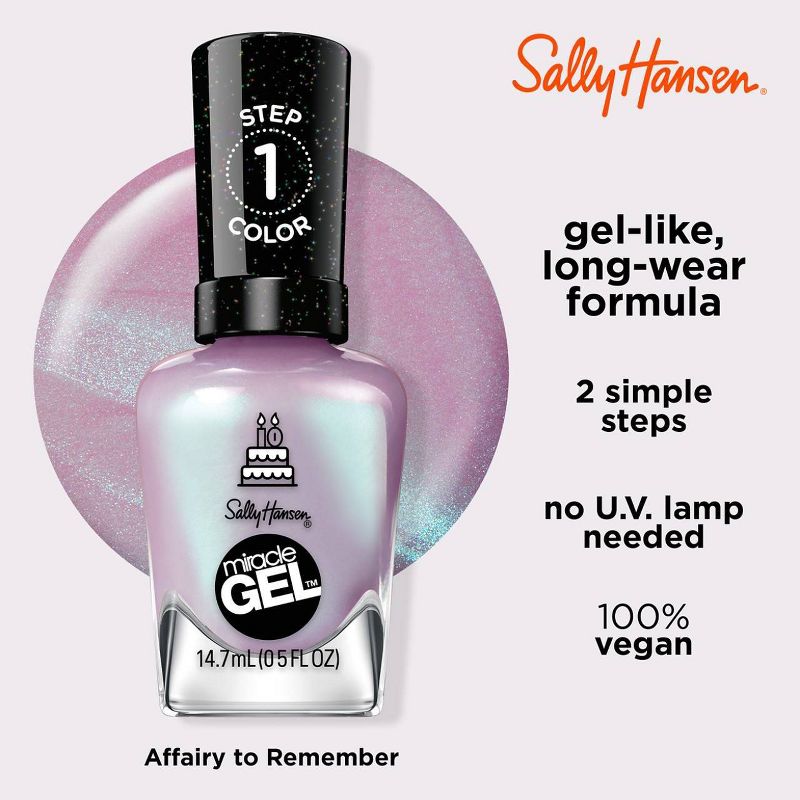 Sally Hansen Miracle Gel Nail Polish - One Gel of a Party Collection - 0.5 fl oz, 6 of 12