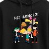 Women's - Hey Arnold! - Group Shot Cropped Graphic Hoodie - 2 of 3