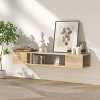 Itopfox Floating TV Stand, Wall Mounted Entertainment Center with Storage, Media Console for DVD Player, Space-Saving Under TV Shelf for Living Room - 4 of 4