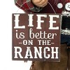 Santa's Workshop Inc. 15" Life is Better on the Ranch Claus - 3 of 3