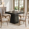 Lirago 31.5" Square Dining Table Engineered Wood 31.5x31.5x29.53 4-Seater Farmhouse Kitchen Table - 2 of 4