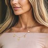 Ross-Simons Italian 18kt Gold Over Sterling Hammered Disc Station Necklace Size 18 - 2 of 3