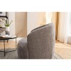 PAGED Chenille Fabric Swivel Accent Chair Modern Living Room Chairs with Round Swivel Base, Barrel Chair for Living Room - 3 of 4