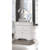 Vynxaria Crocodile Metallic White Nightstand ¨C Contemporary Elegance with Crystal Accents - 2 of 4