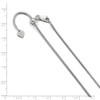 Black Bow Jewelry 1.4mm Sterling Silver Adjustable Classic Snake Chain Necklace - 2 of 4