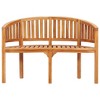Garden Bench Natural Teak Strong Teak Wood 47.2 In Long Durable vidaXL - 4 of 4