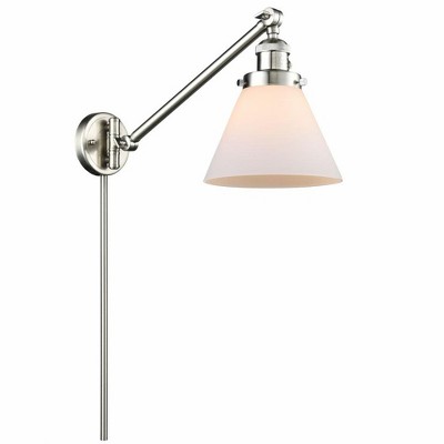 Cone - 1 Light Swing Arm Wall Sconce In Industrial Style-25 Inches Tall and 8 Inches Wide