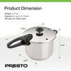 Presto 6 Quart Stainless Steel Pressure Cooker, Dishwasher Safe, Tri Clad Base - 4 of 4