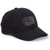 Okuna Outpost Black American Flag Hat for Men, Baseball Cap (One Size) - 4 of 4