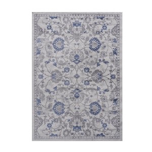 5X7 Rugs/Ivory/Bordered Non-Shedding Living Room Bedroom Dining Home Office Stylish and Stain Resistant Area Rug - 1 of 3