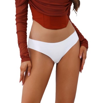 Allegra K Women's Low-Waisted Invisible Soft Breathable Briefs