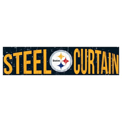 : Pittsburgh Steelers Fan Man Cave Banner Flag : Sports &  Outdoors