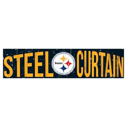 Pittsburgh Steelers NFL Wooden Bottle Cap Opener Sign