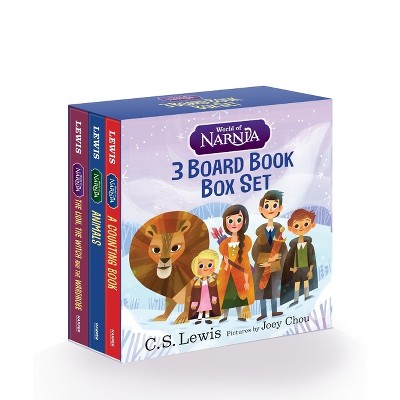 World of Narnia: 3 Board Book Box Set - (Chronicles of Narnia) by  C S Lewis (Paperback)