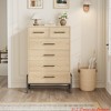 Living Room 4+2 Dresser/5 Dresser for Bedroom, 46.6 in /50.5 in Tall Drawer w/ Large Storage Space, Freestanding Wooden Closet Storage Dresser Chest - 3 of 4
