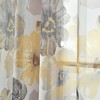 2pk 52"x84" Sheer Leah Curtain Panels Yellow/Gray - Lush Décor - image 3 of 4