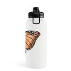 Avenie Monarch Butterfly Orange Water Bottle - Society6 - 3 of 4