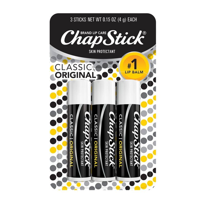 Chapstick Classic Lip Balm - Original - 3ct/0.45oz, 1 of 12