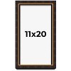 PosterPalooza | Modern Shadow Box 1" Depth Brown Picture Frame - UV Acrylic, Backing, Hanging Hardware - 2 of 4