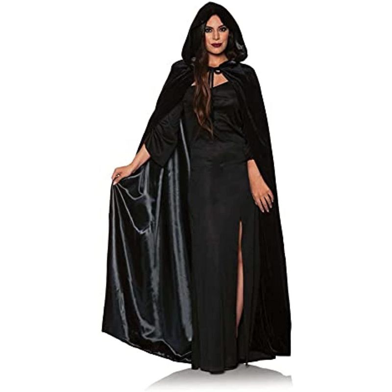Underwraps Costumes Black Adult Womens Costume Cape | One Size, 1 of 2