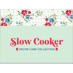Slow Cooker Recipe Card Collection Tin 72 Recipe Cards + 28 Blank Recipe Cards to Write Your Own Recipes + 5 Tabbed Section - (Hardcover) - 1 of 1