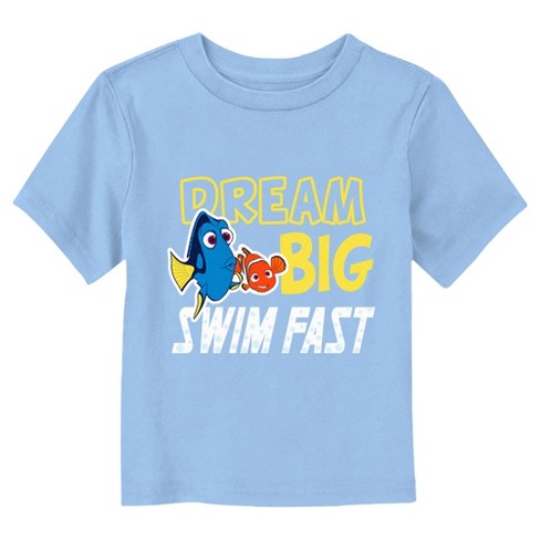 Finding Dory Dream Big Swim Fast  T-Shirt - Light Blue - 3T - image 1 of 3