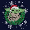 Womens Star Wars: The Mandalorian Christmas Grogu Santa Hat T Shirt - 2 of 3
