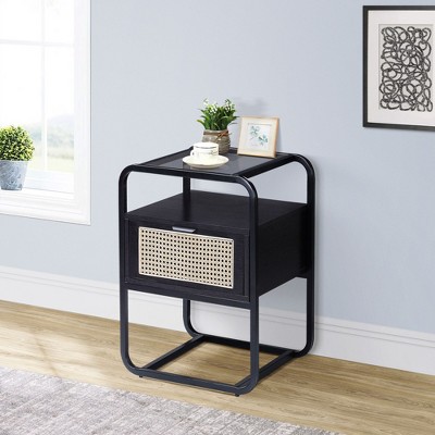 Christopher Knight Home Solid Wood End Table with Lid Round Side Table Sofa Vintage Coffee Tables Farmhouse Nightstand for Living Room