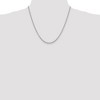 Black Bow Jewelry 2.75mm Sterling Silver Classic Solid Cable Chain Necklace - 3 of 4