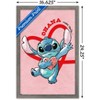 Trends International Disney Lilo and Stitch - Hearts Framed Wall Poster Prints - 3 of 4