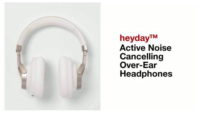 Active Noise Cancelling Bluetooth Wireless Over Ear Headphones - heyday™ - Target Certified Refurbished, 2 of 6, play video