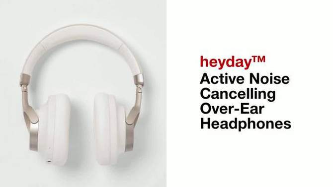 Active Noise Cancelling Bluetooth Wireless Over-Ear Headphones - heyday™, 2 of 7, play video