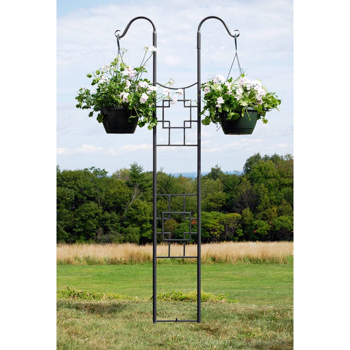 Achla Designs 83.5" Iron Trellis for Climbing Plants, Vegetables, Modern Garden Decor, Easy Assembly, Durable: Metal Plant Support - thumbnail 3