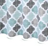 Shower Curtain 84 Inches Length Shower Curtain Moroccan Quatrefoil Modern Farmhouse Shower Curtain for Bathroom - 3 of 4