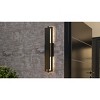 Pointsett Integrated LED Matte Black Outdoor Wall Lantern - 3 of 4