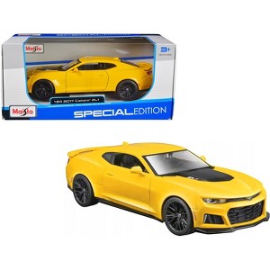 2017 Chevrolet Camaro ZL1 Yellow Metallic "Special Edition" 1/24 Diecast Model Car by Maisto - 1 of 3