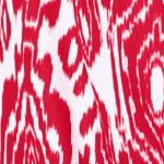 vivid red ikat