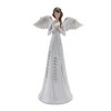 Angel Figurine with Silver Floral Accent (Set of 2) - 2 of 4
