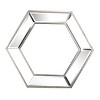 VYNXARIA 20"*18" Hexagon Wall Mirror with Contemporary Glass Design, Home Decor Accent Mirror for Living Room, Entryway, Bedroom - 4 of 4