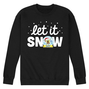 Men's - SpongeBob SquarePants - Let It Snow Graphic Fleece Sweatshirt - 1 of 4