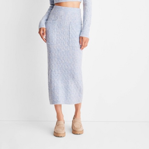 Women s High rise Midi Sweater Skirt Future Collective With