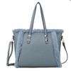 MKF Collection Liza Vegan Leather with faux fur Women’s Tote Bag by Mia K - 2 of 4