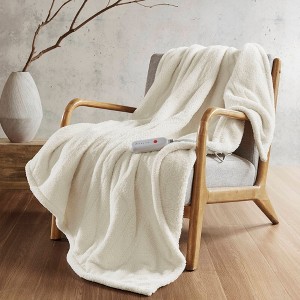 Kumasinova 50x60 Inch Heated Throw Electric Blanket,Ultra Soft Heated Blanket with 5 Heat Settings,Fluffy Electric Throw Blanket for Couch&Bed - 1 of 4