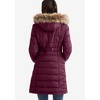 ellos Plus Size Faux Fur Trim Puffer - 3 of 4