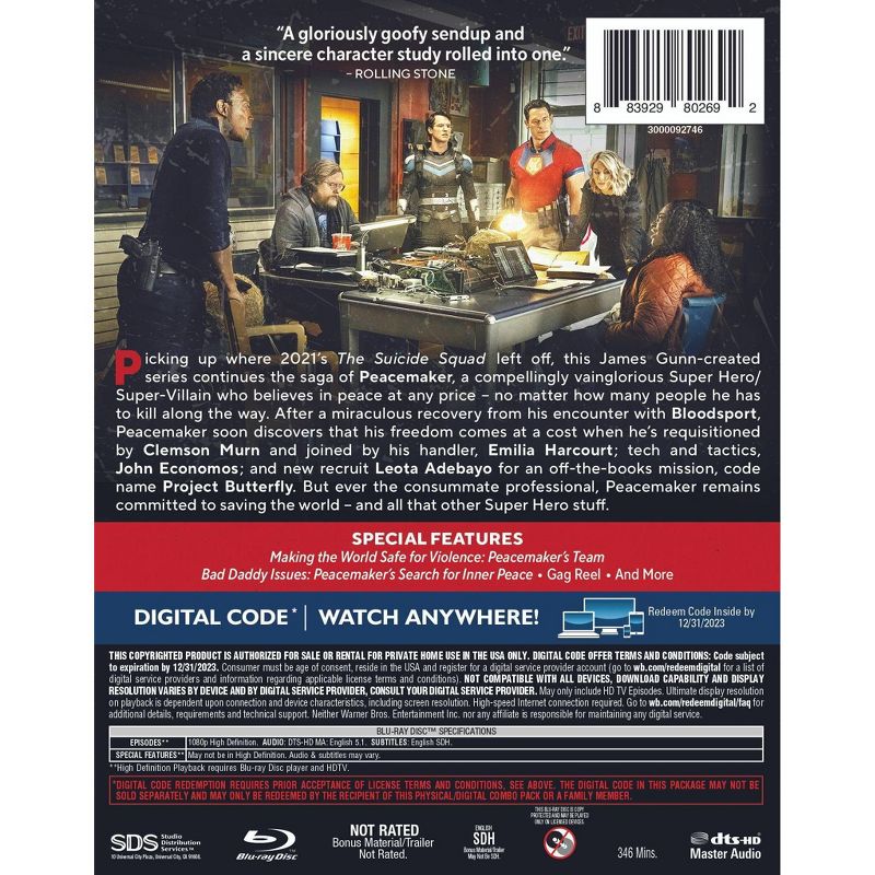 Peacemaker: The Complete First Season (Blu-ray + Digital), 3 of 4