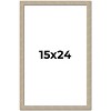 PosterPalooza | 15x24 Thin Barnwood Picture Frame, UV Acrylic, 2 Finishes - Grey and Black - 2 of 4