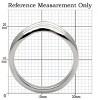 Slickblue Women's Ripple Design Band Ring – Polished Stainless Steel, No Plating, Minimalist Style, Size 5-10 - 3 of 4