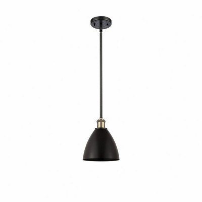 Metal Bristol - 1 Light Pendant In Industrial Style-9.25 Inches Tall and 7.5 Inches Wide